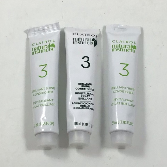 New Clairol Natural Instincts Brilliant Shine Conditioner 1.85 Lot Of 3 - Picture 1 of 2